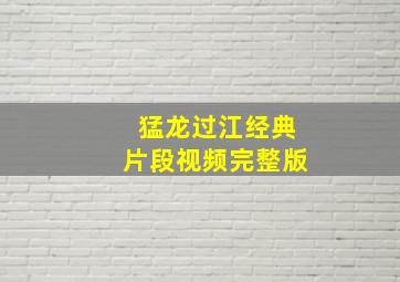 猛龙过江经典片段视频完整版