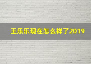 王乐乐现在怎么样了2019