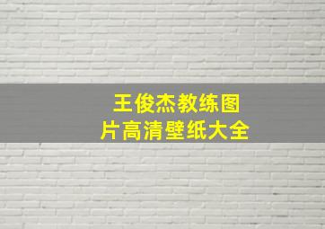 王俊杰教练图片高清壁纸大全