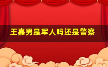 王嘉男是军人吗还是警察