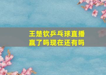 王楚钦乒乓球直播赢了吗现在还有吗