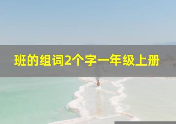 班的组词2个字一年级上册