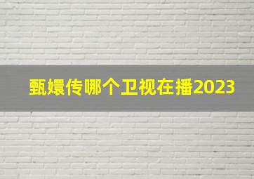 甄嬛传哪个卫视在播2023