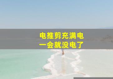 电推剪充满电一会就没电了