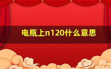 电瓶上n120什么意思