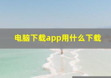 电脑下载app用什么下载