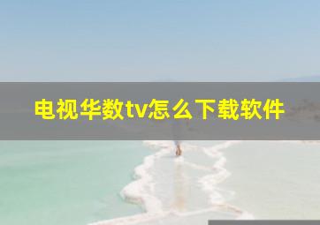 电视华数tv怎么下载软件