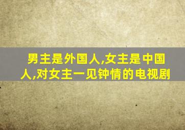 男主是外国人,女主是中国人,对女主一见钟情的电视剧