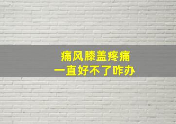 痛风膝盖疼痛一直好不了咋办