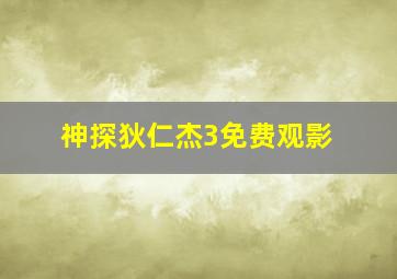 神探狄仁杰3免费观影