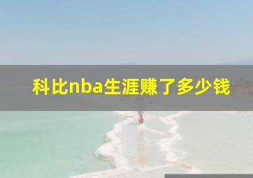 科比nba生涯赚了多少钱