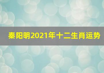 秦阳明2021年十二生肖运势