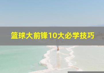 篮球大前锋10大必学技巧