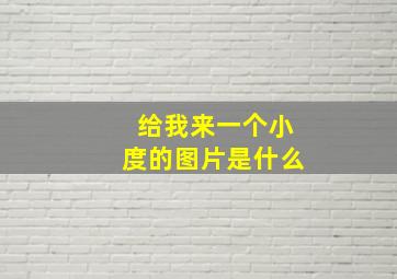 给我来一个小度的图片是什么