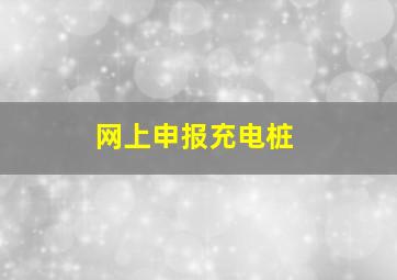 网上申报充电桩