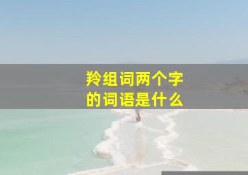 羚组词两个字的词语是什么