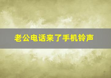 老公电话来了手机铃声