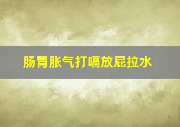 肠胃胀气打嗝放屁拉水