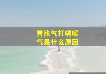 胃胀气打嗝嗳气是什么原因