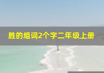 胜的组词2个字二年级上册