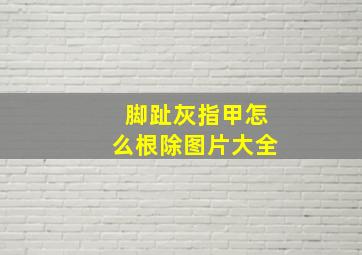 脚趾灰指甲怎么根除图片大全