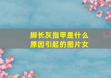 脚长灰指甲是什么原因引起的图片女