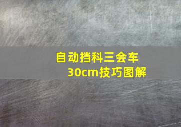 自动挡科三会车30cm技巧图解