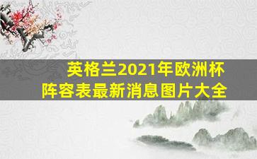 英格兰2021年欧洲杯阵容表最新消息图片大全