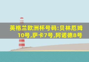 英格兰欧洲杯号码:贝林厄姆10号,萨卡7号,阿诺德8号