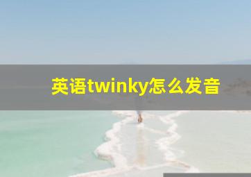 英语twinky怎么发音