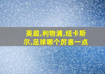 英超,利物浦,纽卡斯尔,足球哪个厉害一点