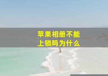 苹果相册不能上锁吗为什么