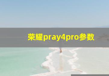 荣耀pray4pro参数