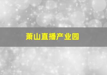 萧山直播产业园