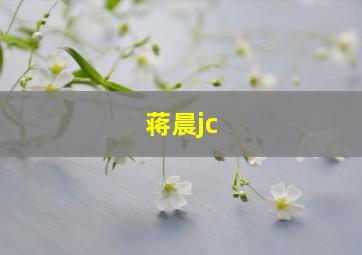 蒋晨jc