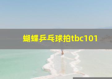 蝴蝶乒乓球拍tbc101