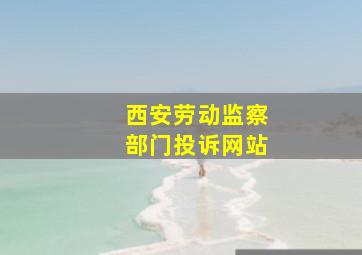 西安劳动监察部门投诉网站