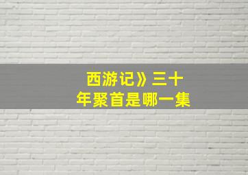 西游记》三十年聚首是哪一集