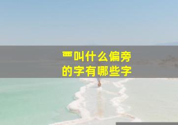 覀叫什么偏旁的字有哪些字