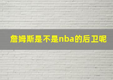 詹姆斯是不是nba的后卫呢