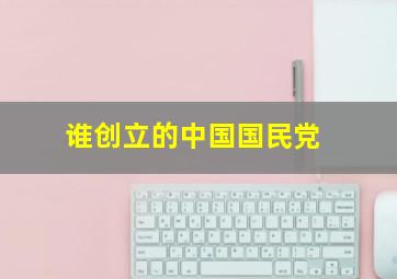 谁创立的中国国民党