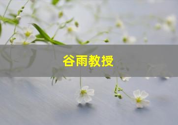 谷雨教授