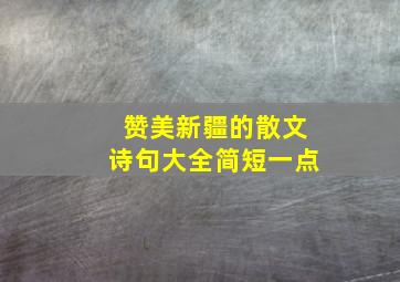 赞美新疆的散文诗句大全简短一点