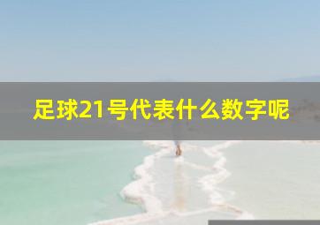 足球21号代表什么数字呢