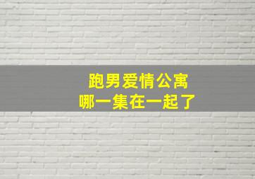 跑男爱情公寓哪一集在一起了