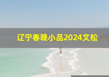 辽宁春晚小品2024文松