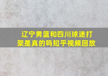 辽宁男篮和四川球迷打架是真的吗知乎视频回放