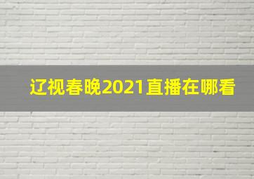 辽视春晚2021直播在哪看