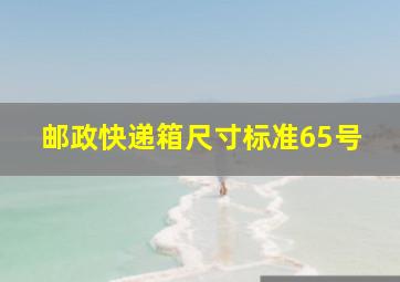 邮政快递箱尺寸标准65号