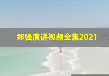 郑强演讲视频全集2021